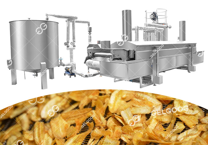 Banana Plantain Chips Frying Machine